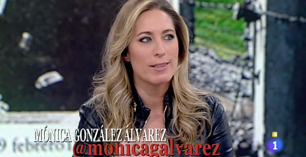Mónica González Álvarez en programa de TV 
